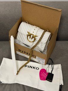 Pinko Mini Love Bag One Simply Puff White/Gold [оригінальна коробка] pr00044 фото