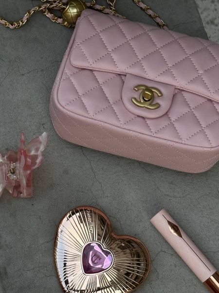 Chanel Mini Classic Single Flap in Pink/Gold Магнітна Коробка pr3800 фото
