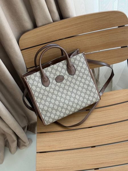 Gucci Ophidia Leather-Trimmed Monogrammed Coated-Canvas Tote [пильник] g02810 фото