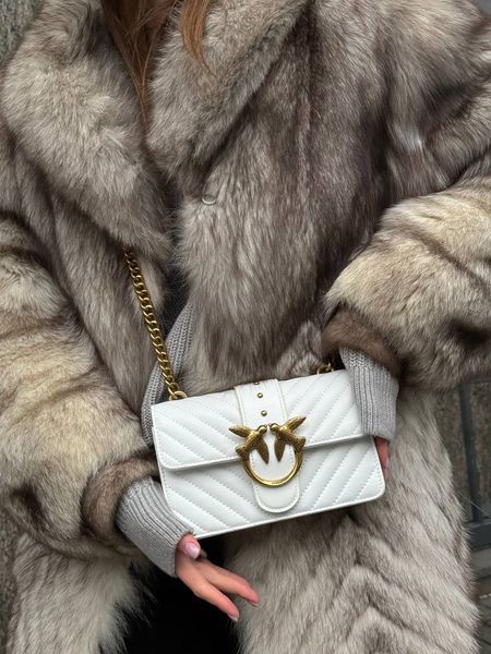 Pinko Mini Love Bag One Simply Puff White/Gold [оригінальна коробка] pr00044 фото