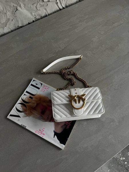 Pinko Mini Love Bag One Simply Puff White/Gold [оригінальна коробка] pr00044 фото