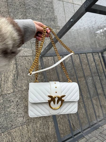 Pinko Mini Love Bag One Simply Puff White/Gold [оригінальна коробка] pr00044 фото