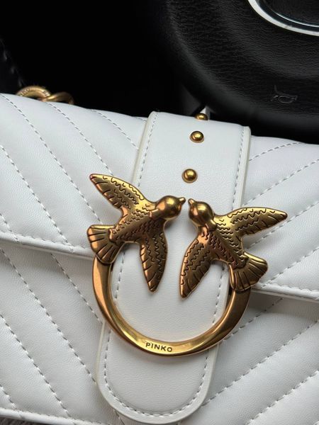 Pinko Mini Love Bag One Simply Puff White/Gold [оригінальна коробка] pr00044 фото