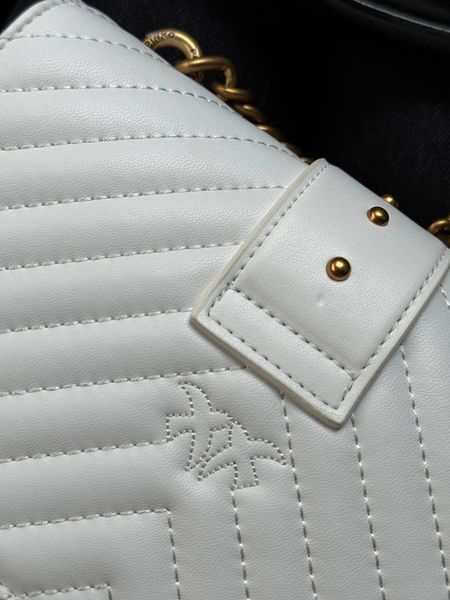 Pinko Mini Love Bag One Simply Puff White/Gold [оригінальна коробка] pr00044 фото