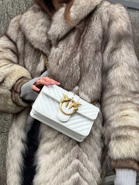 Pinko Mini Love Bag One Simply Puff White/Gold [оригінальна коробка] pr00044 фото
