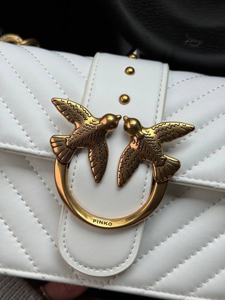 Pinko Mini Love Bag One Simply Puff White/Gold [оригінальна коробка] pr00044 фото