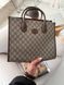 Gucci Ophidia Leather-Trimmed Monogrammed Coated-Canvas Tote [пильник] g02810 фото 4