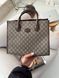 Gucci Ophidia Leather-Trimmed Monogrammed Coated-Canvas Tote [пильник] g02810 фото 5