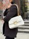 Pinko Big Love Bag Puff Butterfly Quilt White/Gold  991077 фото 2