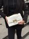 Pinko Big Love Bag Puff Butterfly Quilt White/Gold  991077 фото 3