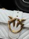 Pinko Mini Love Bag One Simply Puff White/Gold [оригінальна коробка] pr00044 фото 14