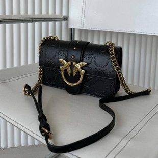 Pinko Love Mini Icon New Monogram Black/Gold [оригінальна коробка] pr00047 фото