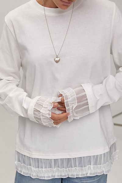Лонгслів Ruffle Charm 30896 фото