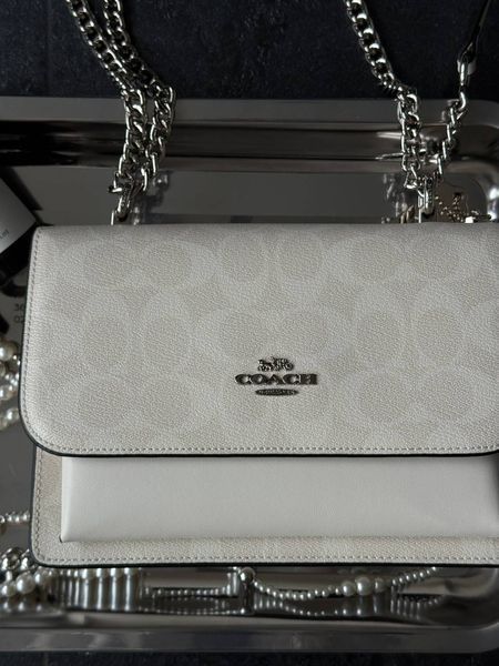 Coach Mini Klare Crossbody in Signature Canvas White/Silver [коробка крафт] pr6637 фото