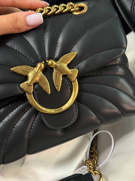 Pinko Love Bag Puff Butterfly Quilt Black/Gold [оригінальна коробка] pink1012 фото