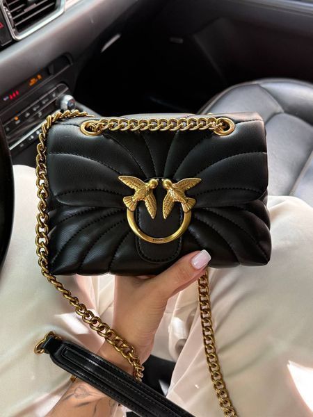 Pinko Love Bag Puff Butterfly Quilt Black/Gold [оригінальна коробка] pink1012 фото