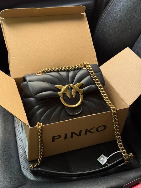 Pinko Love Bag Puff Butterfly Quilt Black/Gold [оригінальна коробка] pink1012 фото