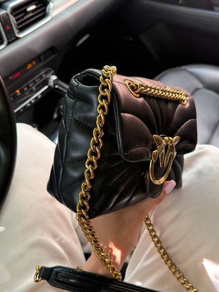 Pinko Love Bag Puff Butterfly Quilt Black/Gold [оригінальна коробка] pink1012 фото