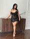 Спокусливий чорний пенʼар для дівчат PLUS SIZE DO3793 фото 3