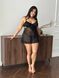Спокусливий чорний пенʼар для дівчат PLUS SIZE DO3793 фото 1