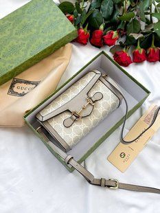 Gucci Horsebit 1955 mini bag Light [оригінальна коробка] g00177 фото