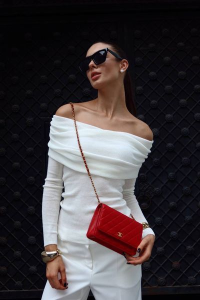 Chanel Classic Wallet on Chain Quilted Caviar Red/Gold Коробка магніт pr22827 фото