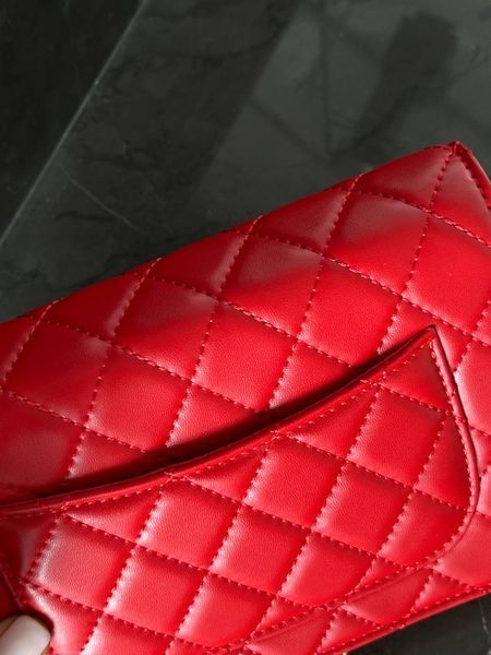 Chanel Classic Wallet on Chain Quilted Caviar Red/Gold Коробка магніт pr22827 фото