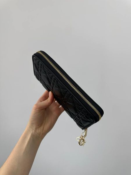 Christian Dior Lady Dior Voyageur &mdash; шкіряний гаманець Black 8819292 фото