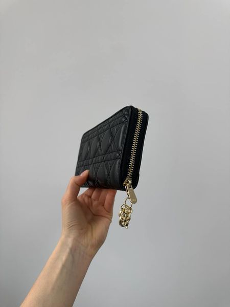 Christian Dior Lady Dior Voyageur &mdash; шкіряний гаманець Black 8819292 фото