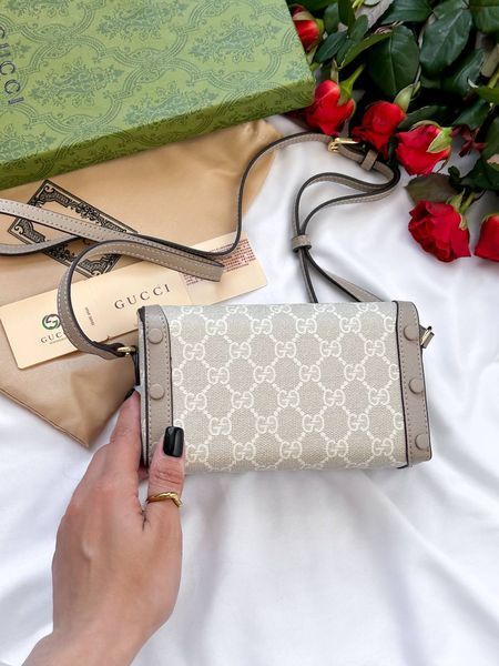Gucci Horsebit 1955 mini bag Light [оригінальна коробка] g00177 фото