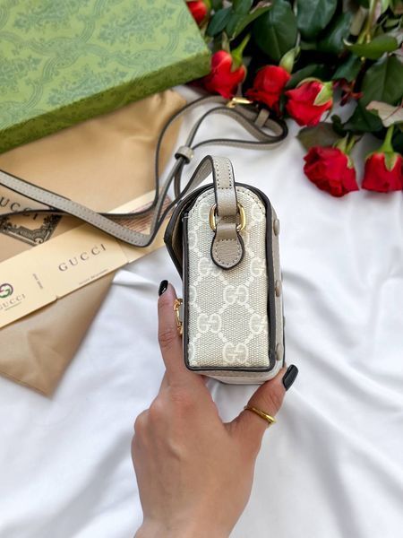 Gucci Horsebit 1955 mini bag Light [оригінальна коробка] g00177 фото