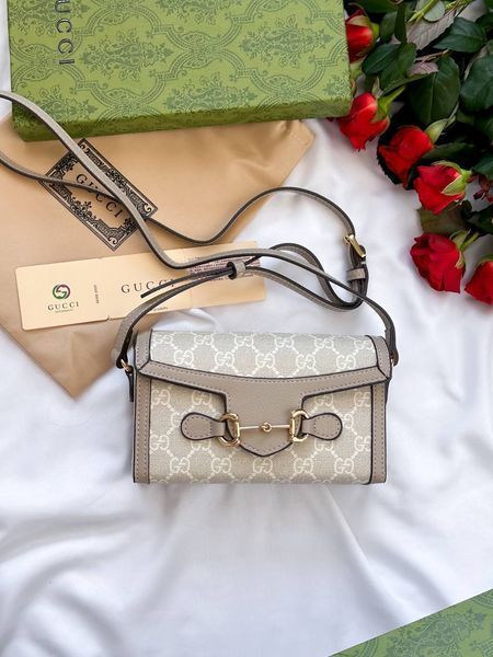 Gucci Horsebit 1955 mini bag Light [оригінальна коробка] g00177 фото