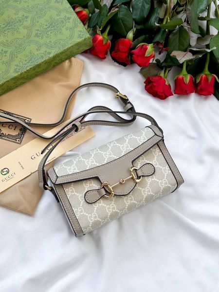 Gucci Horsebit 1955 mini bag Light [оригінальна коробка] g00177 фото