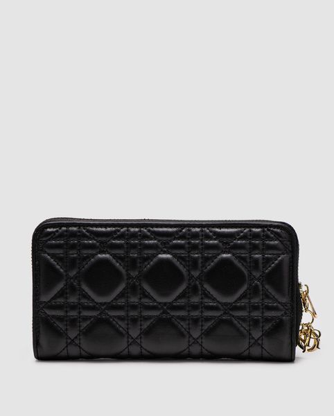 Christian Dior Lady Dior Voyageur &mdash; шкіряний гаманець Black 8819292 фото