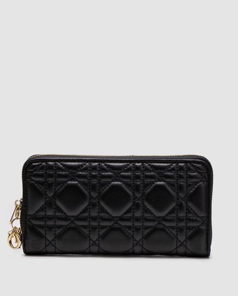 Christian Dior Lady Dior Voyageur &mdash; шкіряний гаманець Black 8819292 фото