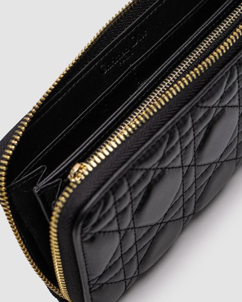 Christian Dior Lady Dior Voyageur &mdash; шкіряний гаманець Black 8819292 фото