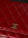 Chanel Classic Wallet on Chain Quilted Caviar Red/Gold Коробка магніт pr22827 фото 2