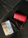 Chanel Classic Wallet on Chain Quilted Caviar Red/Gold Коробка магніт pr22827 фото 8