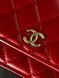 Chanel Classic Wallet on Chain Quilted Caviar Red/Gold Коробка магніт pr22827 фото 5