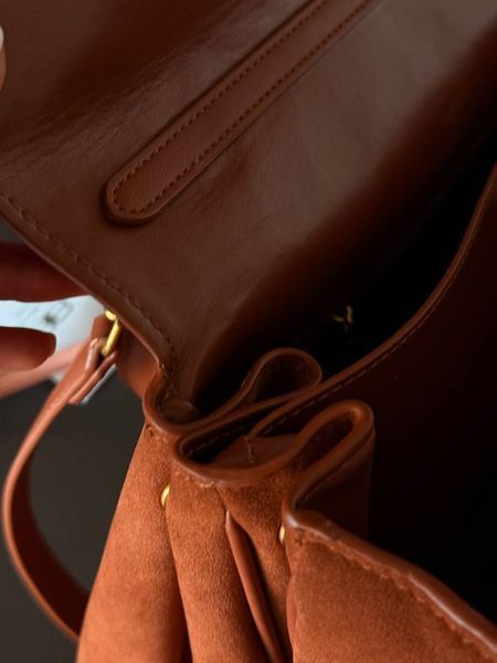 Balenciaga Rodeo Large Suede Brown/Gold Hardware B2112 фото
