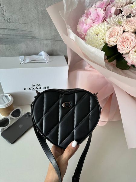 Heart Crossbody Bag With Quilting [оригінальна брендована коробка] pr0068 фото