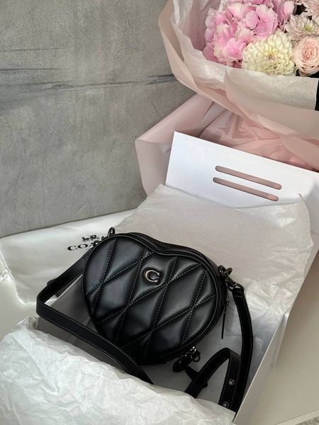 Heart Crossbody Bag With Quilting [оригінальна брендована коробка] pr0068 фото