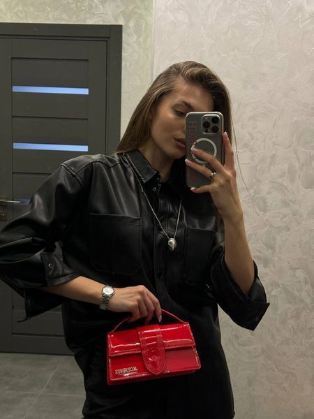 Jacquemus Le Bambino Small Handbag With Adjustable Crossbody red pr1058 фото