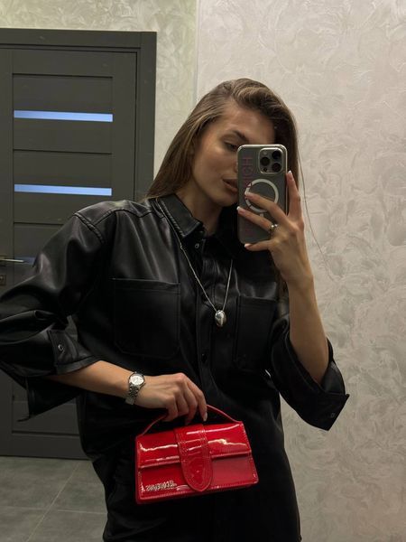 Jacquemus Le Bambino Small Handbag With Adjustable Crossbody red pr1058 фото