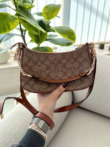 Lana Shoulder Bag Brown/Beige [крафтова брендована коробка] pr97049 фото