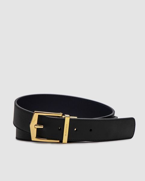 Burberry Reversible Grainy Leather Belt &mdash; двосторонній шкіряний ремінь Gold  6617144 фото