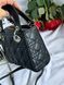 Mini Lady Dior Bag Black/Silver pr1988 фото 7