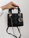 Mini Lady Dior Bag Black/Silver pr1988 фото 15