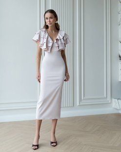 Сукня midi satin 391 фото