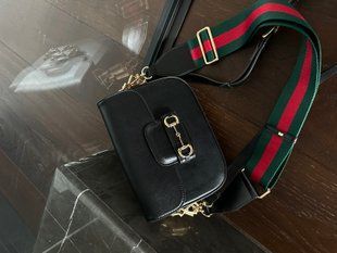 Gucci Horsebit 1955 Mini Bag Black Soft [бренд коробка] pr02762 фото